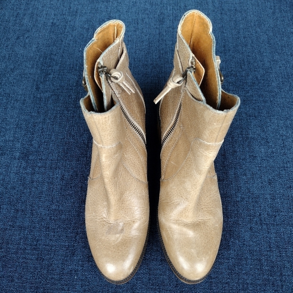 Latigo by Anthropologie Straw Maiden ankle boots Booties Size 6